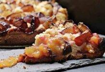 Crostata di prugne e crema al latte