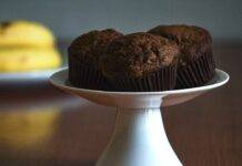 Cupcake di banana cacao e marmellata