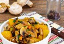 Patate e funghi al forno, con un contorno come questo il resto è noia! Patate e funghi al forno un contorno semplicissimo da preparare, sarà un successo!