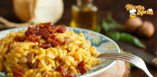 Risotto cremoso zucca e bacon perfetto per il pranzo di oggi, metterà d'accordo tutti