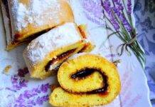 Rotolo di mascarpone e zenzero alla ciliegia