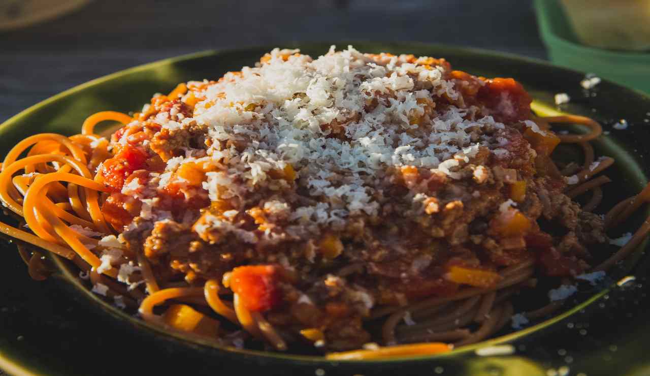 Spaghetti alla bolognese di zucca