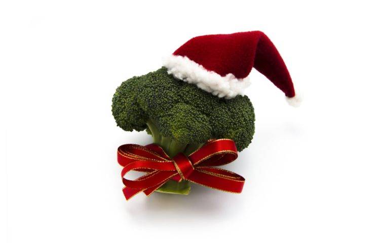Dei broccoli a tema natalizio