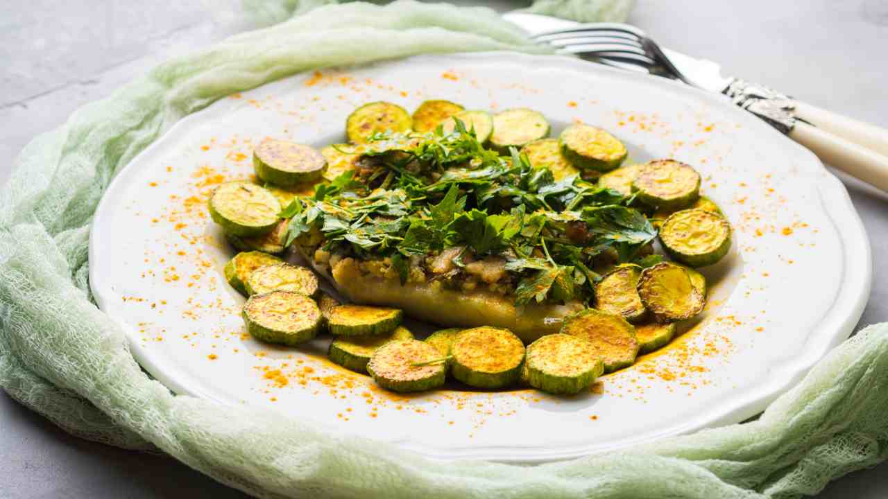 Filetti di merluzzo con curcuma e zucchine un piatto da vero chef, ma semplice da preparare
