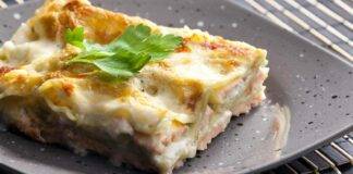 Lasagne bianche cremose con zucchine e salmone, velocissime da preparare