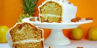 Plumcake di mandorle e nocciole farcito