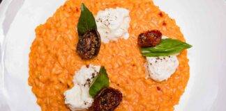 Risotto di pomodori secchi e burrata