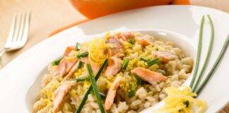 Risottino con salmone al profumo di limone