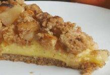 Sbriciolata di crema alle mele