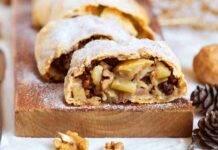 Strudel castagne e mele accompagna con del tè e la pausa è servita!
