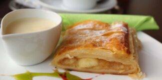 Strudel cremoso alle pere