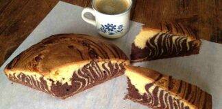Torta veloce marmorizzata vaniglia e cacao