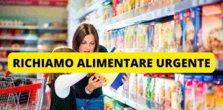 richiamo alimentare urgente allergeni
