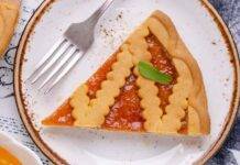 Crostata light friabilissima, leggera non ho messo le uova: pochissime calorie a fetta