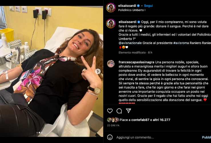 Elisa Isoardi in ospedale - RicettaSprint