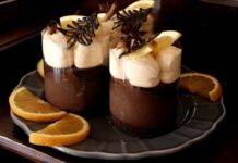 Mousse al cioccolato calda