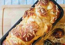 Pan brioche alle madorle e vaniglia, un sorpendente modo fare colazione o merenda Pan brioche alle madorle e vaniglia