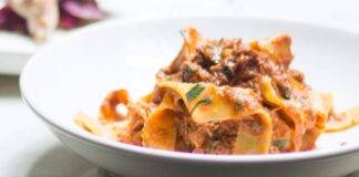 Pappardelle al ragù di porcini