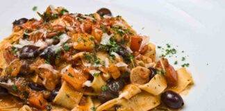 Pappardelle alla puttanesca di mia nonna nulla di più buono a pranzo, i grandi classici non deludono mai