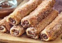 Rotolini di pandoro e nutella non potrai più farne meno