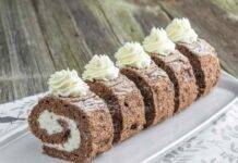 Rotolo al cioccolato e panna senza cottura perfetto per deliziare tutti dopo il pranzo di Capodanno