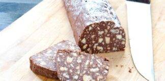 Salame di panettone al cioccolato: favoloso! Non si butta via nulla