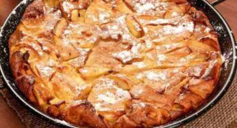 Torta di mele in padella, e risparmi un sacco di energia!