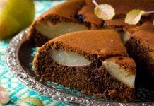 Torta di pere al cioccolato cuore morbido e cremoso, anche i piccoli ne andranno ghiotti