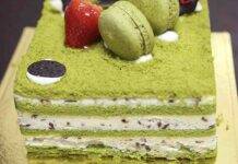 Torta veloce con pistacchio e crema oreo