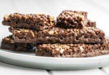 Barrette di riso soffiato al cioccolato, con queste ti viene si il buonumore