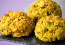 Pistacchi e mandorle per questi fantastici biscotti che si sciolgono in bocca