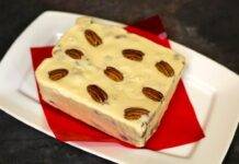 Brownies noci pecan e cioccolato bianco