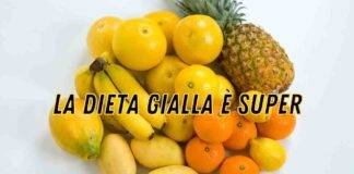 dieta gialla menu tipo schema come dimagrire