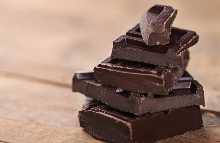 Chunks of dark chocolate