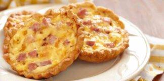 Mini quiche formaggio e prosciutto la ricetta di riciclo, per non buttarne via nulla, non spenderai un euro