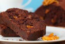 Plumcake al cioccolato e scorzette d'arancia soffice come una nuova, gustalo a colazione