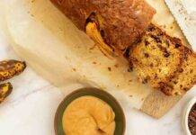 Plumcake di burro d'arachidi e banane