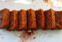 Plumcake di cacao e caffè con ripieno fondente