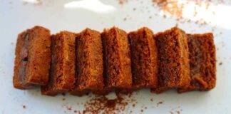 Plumcake di cacao e caffè con ripieno fondente