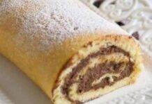 Rotolo alla nutella, mai mangiato di più soffice: provalo con lo zucchero a velo!