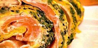 Rotolo goloso salmone e spinaci