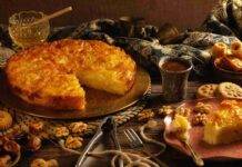 torta al miele con noci ricotta e mele