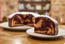 Torta di libbra marmorizzata