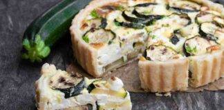 Torta salata zucchine e feta buona appena sfornata o fredda, sarà comunque un successo