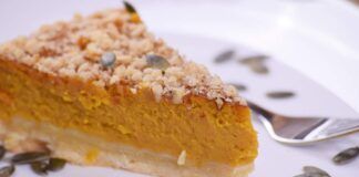 Crostata di crema pasticcera e zucca