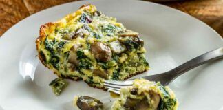 Frittata con spinaci e funghi mescola tutto e metti in padella e vedrai che bontà a cena