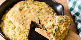 Frittata di verdure con cuore filante la puoi gustare anche fuori casa!