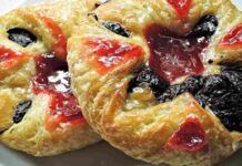 Girelle senza impasto di mele e marmellata