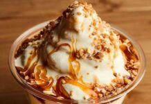Mousse di latte al caramello