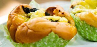 Muffin brioche con salsicce friarielli e caciocavallo